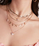 Trendy Glam Babe Charm Necklace Set is a fire pick to create 2023 festival outfits, concert dresses, outfits for raves, or to complete your best party outfits or clubwear!