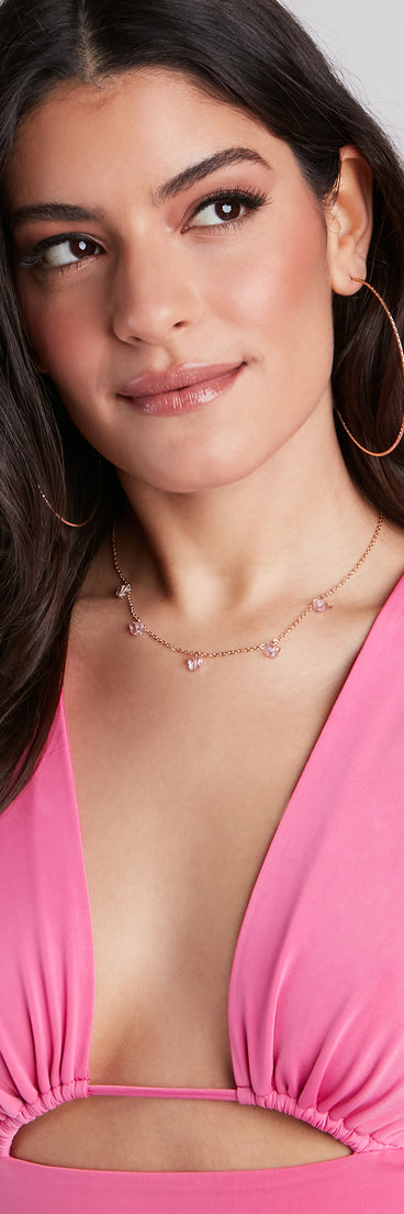 Cute And Dainty Butterfly Charm Necklace is a fire pick to create 2023 festival outfits, concert dresses, outfits for raves, or to complete your best party outfits or clubwear!