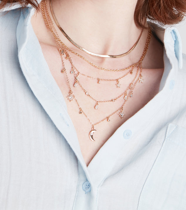 Chic Celestial Charm Necklace Set & Windsor