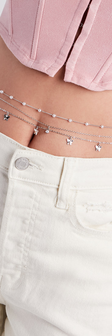 Boho Beauty Butterfly Body Chain Set is a fire pick to create 2023 festival outfits, concert dresses, outfits for raves, or to complete your best party outfits or clubwear!