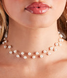 Perfect And Posh Pearl Choker Necklace