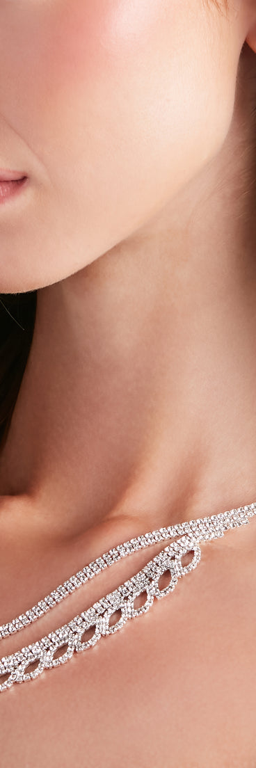 All That Sparkle Necklace And Earrings Set