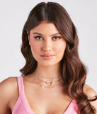 Feelin' Trendy Charm Choker Necklace Set is a fire pick to create 2023 festival outfits, concert dresses, outfits for raves, or to complete your best party outfits or clubwear!