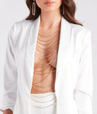 Layered In Glamour Rhinestone Body Chain