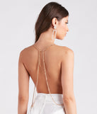 Layered In Glamour Rhinestone Body Chain