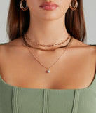 Irresistible Rhinestone Layered Necklace