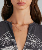 444 Charm Dainty Chain Necklace