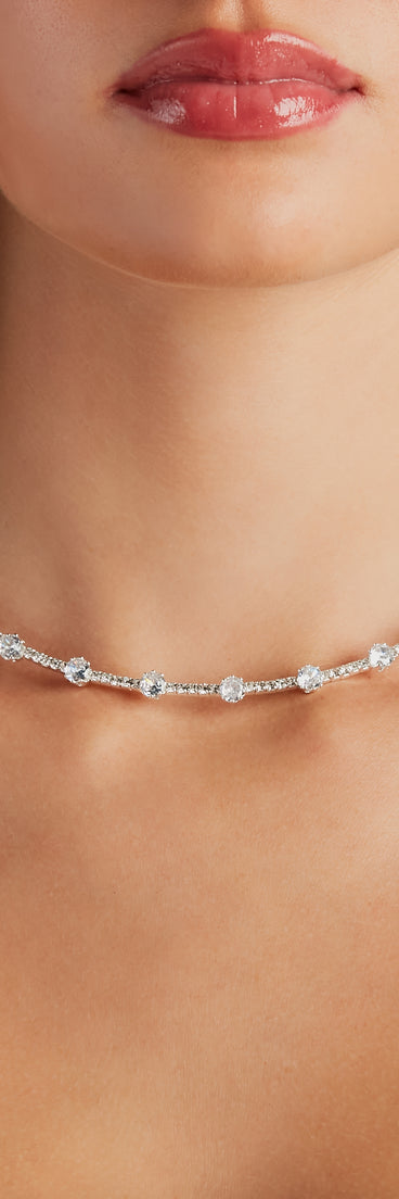 Meant To Shine Cubic Zirconia Choker Necklace