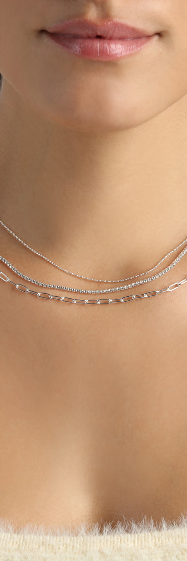 Trendy Layers Multi-Chain Necklace