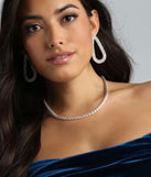 Forever Chic Cubic Zirconia Tennis Chain Necklace