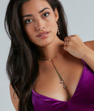 Striking Glow Snake Chain Rhinestone Necklace