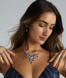 Dressy Glam Rhinestone Necklace And Earrings Set