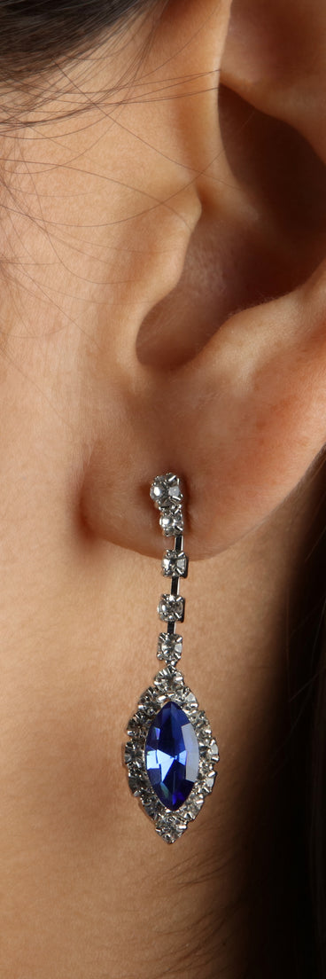 Dressy Glam Rhinestone Necklace And Earrings Set