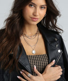 Rise To The Occasion Layered Charm Necklace