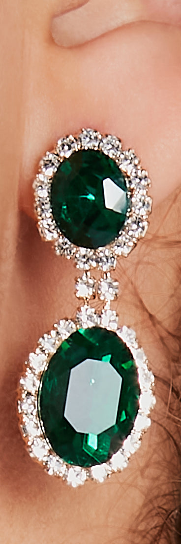 Elegant Occasion Gemstone Necklace And Earrings Set