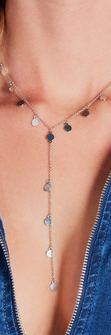 Like A Charm Dainty Lariat Necklace