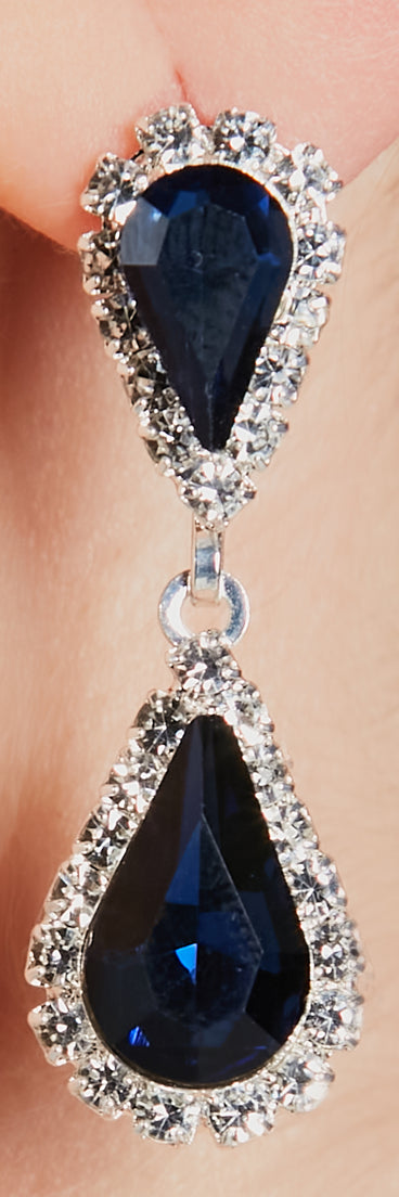 Sparkle Hour Gemstone Necklace And Earrings Set