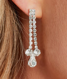 Living Luxe Rhinestone Necklace And Earrings Set