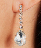 Icy Queen Rhinestone Necklace And Earrings Set
