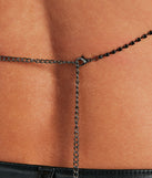 Luxe Statement Rhinestone Halter Body Necklace