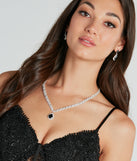Chic Elegance Gemstone Necklace And Earrings Set