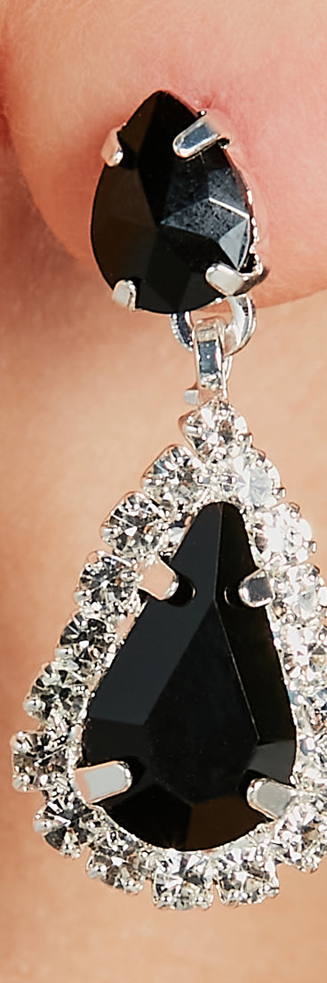 Chic Elegance Gemstone Necklace And Earrings Set