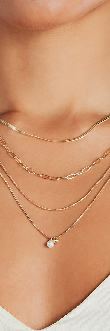 Stylish Shine Layered Charm Necklace