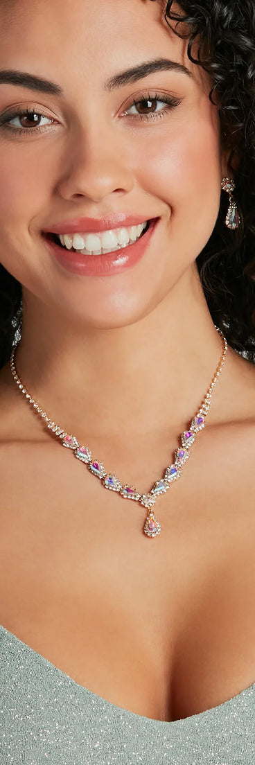 Homecoming jewelry and accessories like the Unforgettable Elegance Necklace And Earrings Set provide the finishing touch to help you dazzle at HOCO 2024!