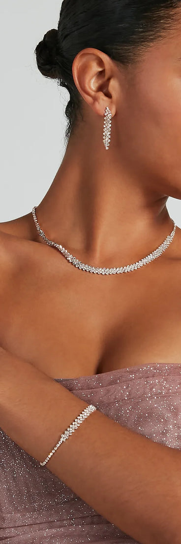 Love Language Rhinestone Jewelry Set