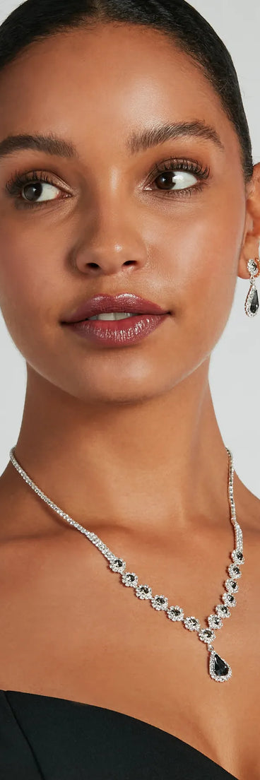 Homecoming jewelry and accessories like the Steal The Show Necklace And Earrings Set provide the finishing touch to help you dazzle at HOCO 2024!