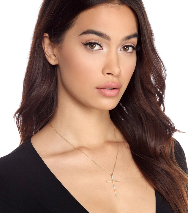 Long Cross Necklace for 2022 festival outfits, festival dress, outfits for raves, concert outfits, and/or club outfits