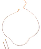 Classic Curved Rhinestone Necklace And Dusters for 2022 festival outfits, festival dress, outfits for raves, concert outfits, and/or club outfits