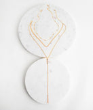 3 Row Luxe Lariat Layered Necklaces for 2022 festival outfits, festival dress, outfits for raves, concert outfits, and/or club outfits