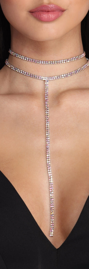 2 Row Rhinestone Lariat is the perfect Homecoming look pick with on-trend details to make the 2023 HOCO dance your most memorable event yet!