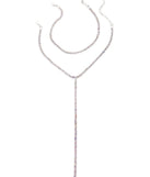 2 Row Rhinestone Lariat is the perfect Homecoming look pick with on-trend details to make the 2023 HOCO dance your most memorable event yet!
