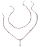 2 Row Rhinestone Lariat is the perfect Homecoming look pick with on-trend details to make the 2023 HOCO dance your most memorable event yet!