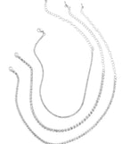Layer On Rhinestone Choker Set is the perfect Homecoming look pick with on-trend details to make the 2023 HOCO dance your most memorable event yet!