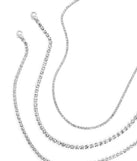 Layer On Rhinestone Choker Set is the perfect Homecoming look pick with on-trend details to make the 2023 HOCO dance your most memorable event yet!