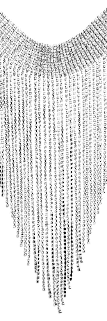 Fabulous In Fringe Rhinestone Choker