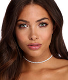 2 Row Rhinestone Choker for 2022 festival outfits, festival dress, outfits for raves, concert outfits, and/or club outfits
