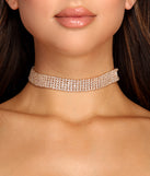 Simple Glam Rhinestone Choker is a trendy pick to create 2023 festival outfits, festival dresses, outfits for concerts or raves, and complete your best party outfits!