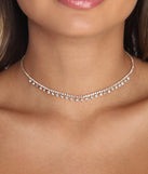 Dainty Drops Rhinestone Choker