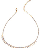 Dainty Drops Rhinestone Choker
