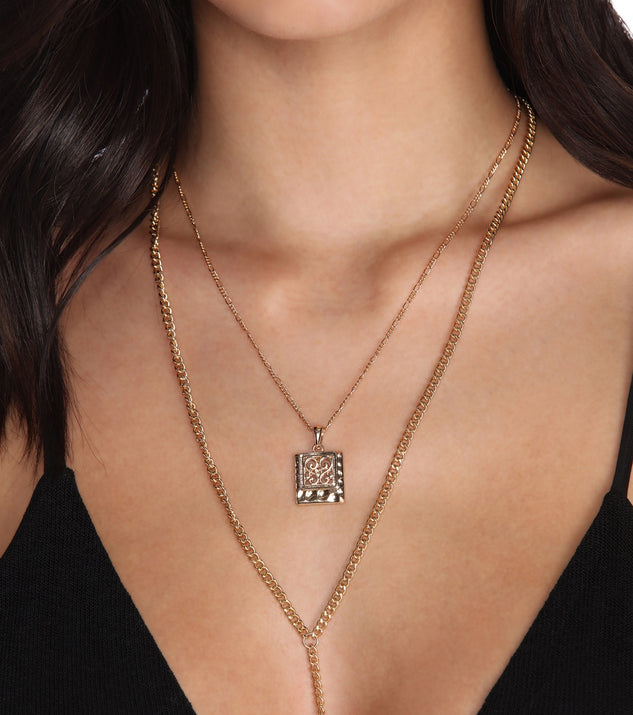 Multi Row Pendant Necklace for 2022 festival outfits, festival dress, outfits for raves, concert outfits, and/or club outfits