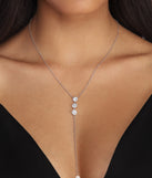 Triple Cubic Zirconia Lariat