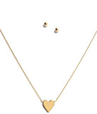 Key To My Heart Necklace And Studs Set for 2022 festival outfits, festival dress, outfits for raves, concert outfits, and/or club outfits
