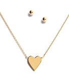 Key To My Heart Necklace And Studs Set for 2022 festival outfits, festival dress, outfits for raves, concert outfits, and/or club outfits
