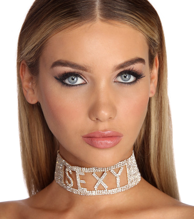 Double Rows Rhinestone Velvet Kitty Sexy Choker