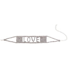 Love Rhinestone Statement Choker