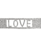 Love Rhinestone Statement Choker